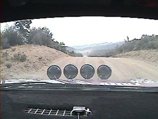 Big jump on SS2 Laughlin Rally