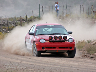 Dodge Rally Neon winning Production 2WD at the 2008 Prescott Rally in Arizona.